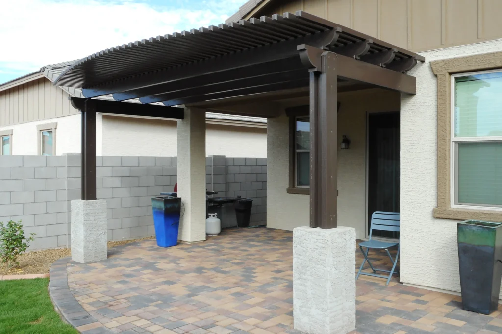 patio cover attached to home